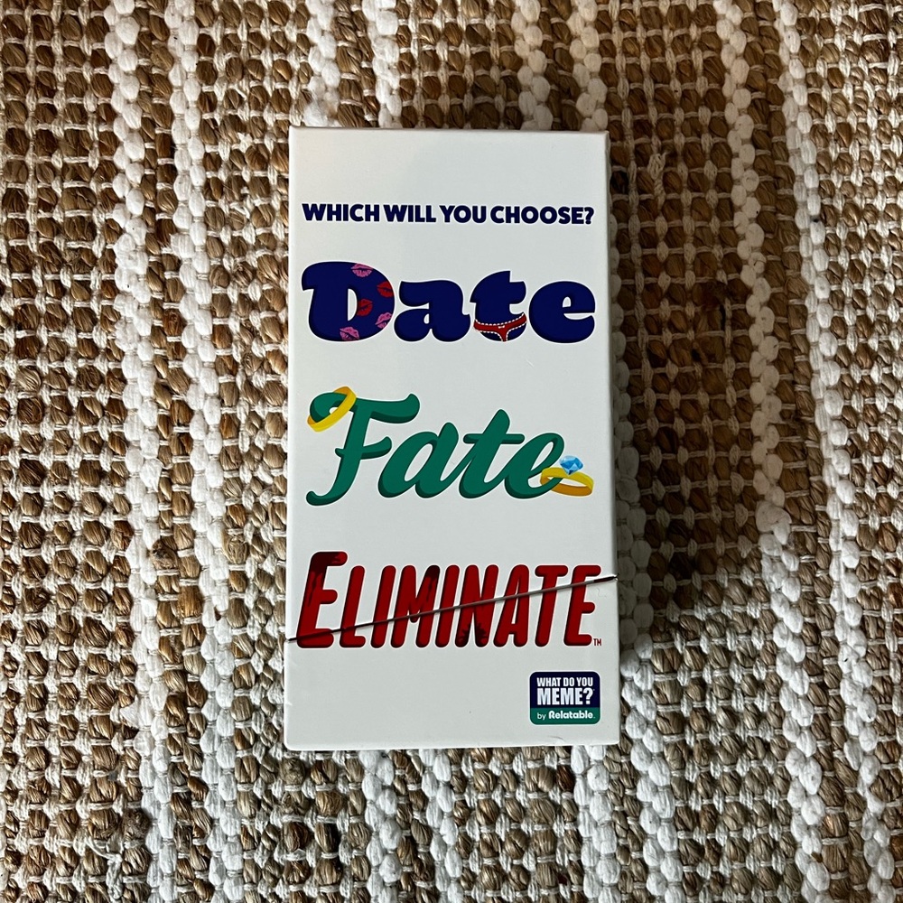 Date Fate Eliminate Card Game - Multicolor